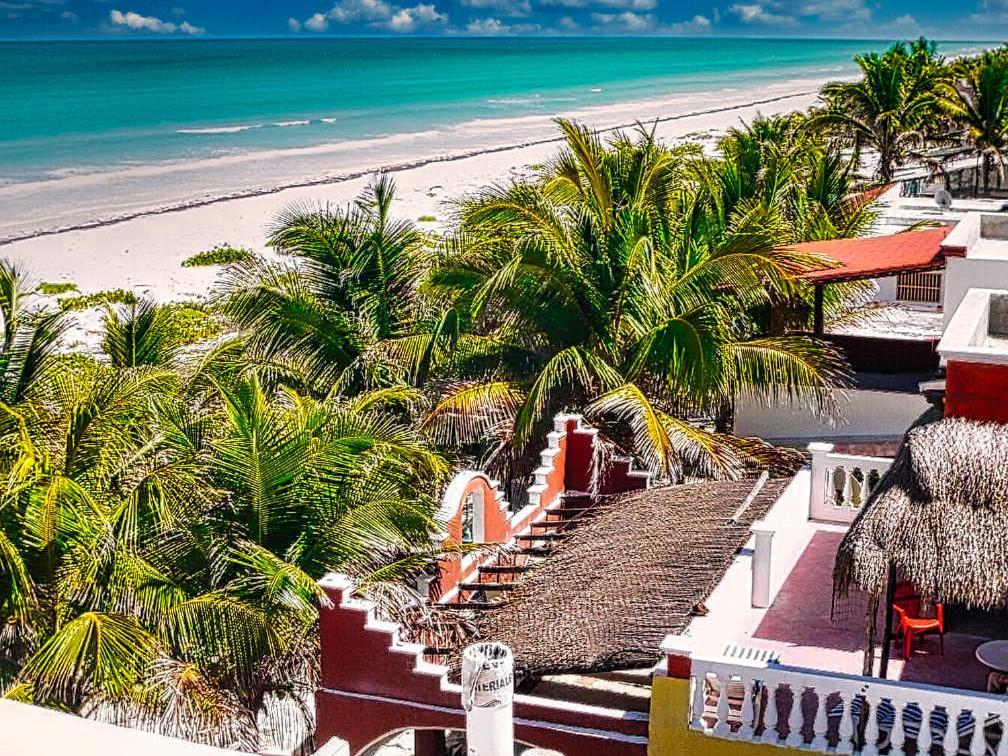 Beachfront Casa Maya Lodge El Cuyo Exteriér fotografie