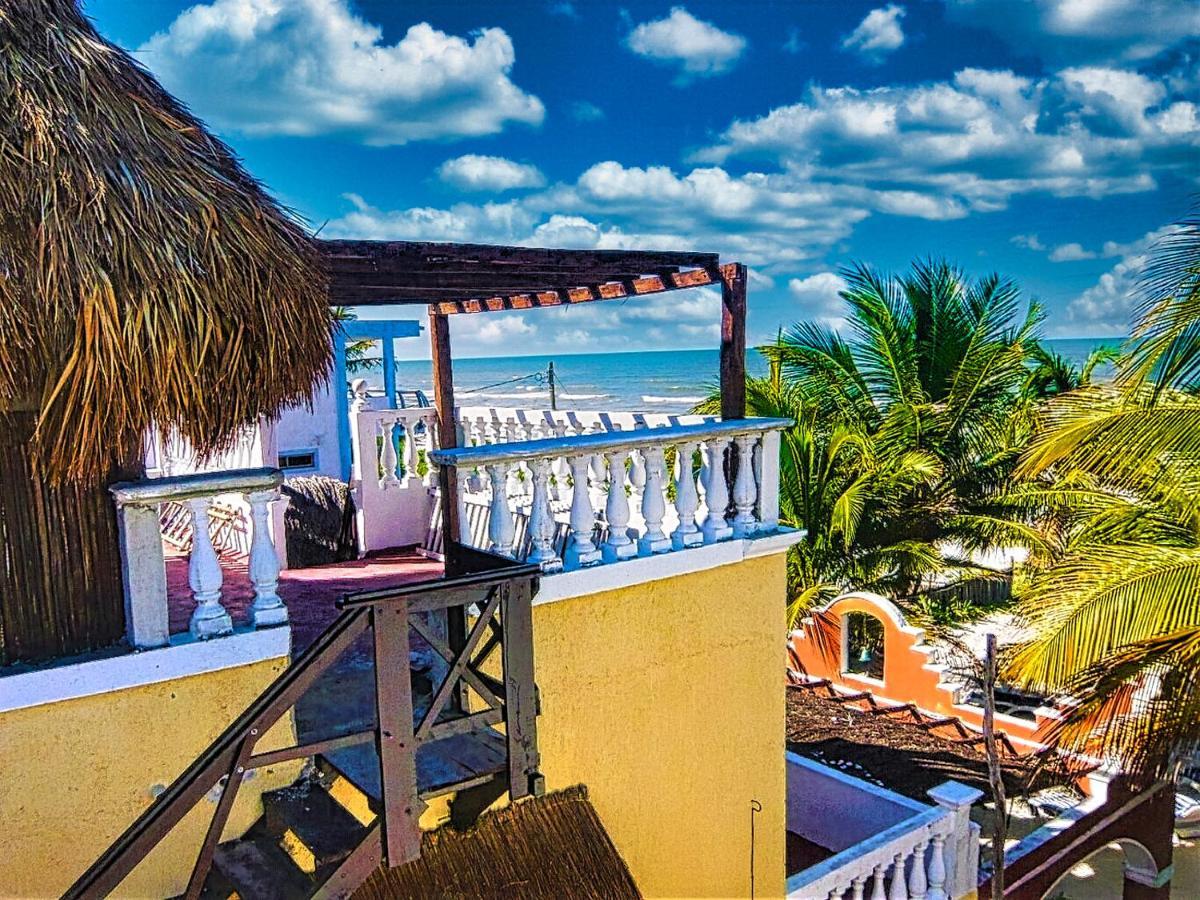Beachfront Casa Maya Lodge El Cuyo Exteriér fotografie